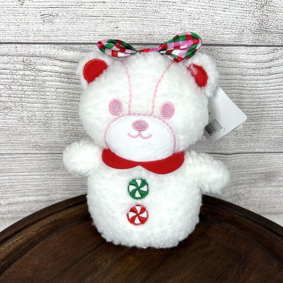 Sanrio Red Bow Hello Kitty and Snowy Tiny Chum Plush Christmas Gift Set - Picture 8 of 10